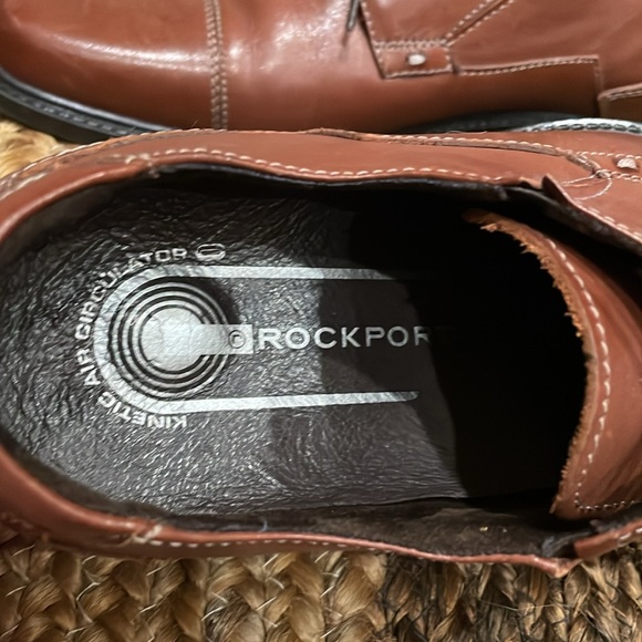 ROCKPORT Men’s Brown Leather Cap Toe Oxford Size 8 1/2 - Picture 8 of 11